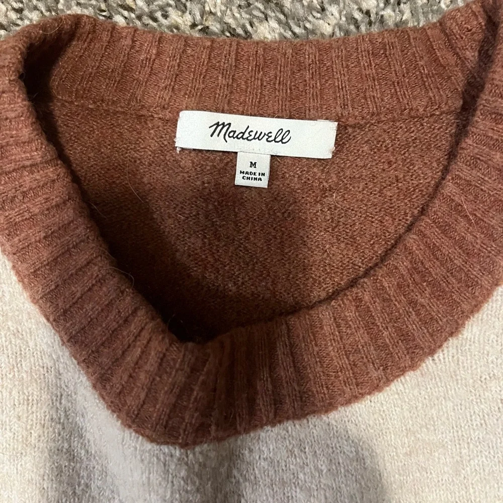 MADEWELL// COLOR BLOCK SWEATER - Picture 3 of 4